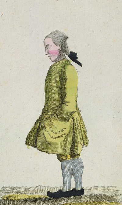 Caricature of the Chief Clerk by French School